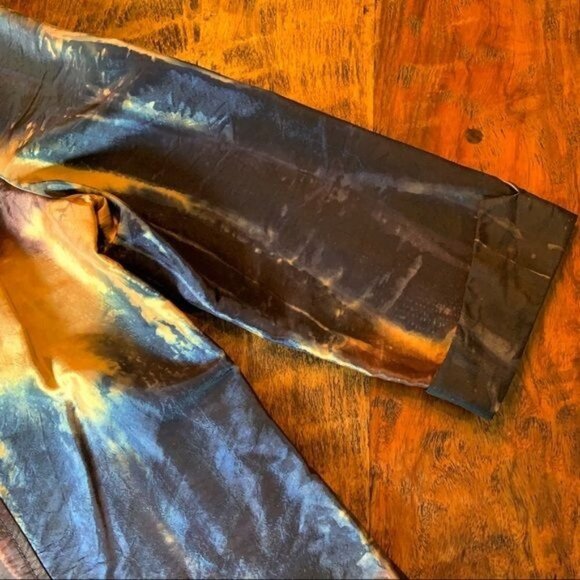 Piano Tie Dyed Silky Jacket Sz.M - Picture 4 of 11